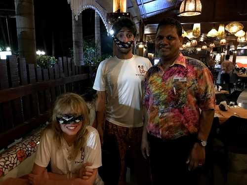 dinner at a fancy restaurant