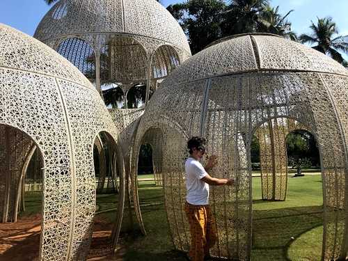 strange garden structure